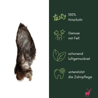 Hirschohr mit Fell