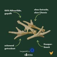 Hühnerfüße gepufft