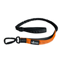 Jogging- & Wanderleine mit Handschlaufe, Bungee-Ruckdämpfer & Sicherheitskarabiner aus Nylon