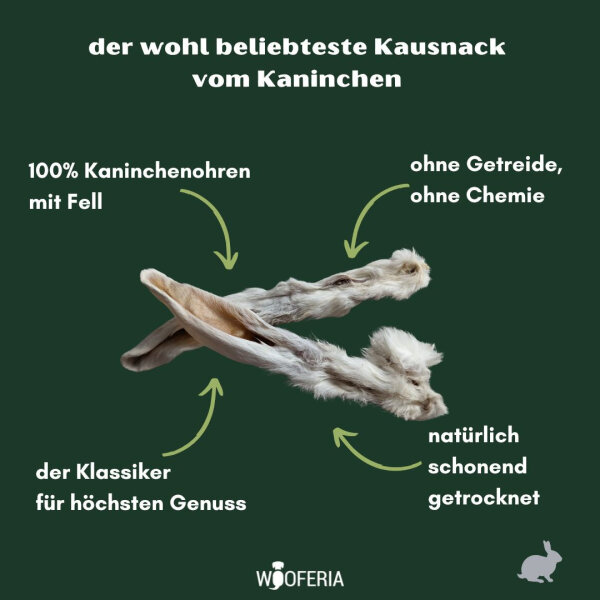 Kaninchenohren mit Fell