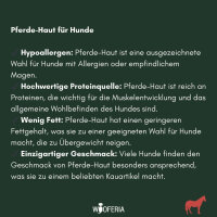 Pferdekopfhaut Stücke