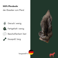 Pferdeohr mit Fell