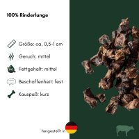 Rinderlunge Trainingshappen