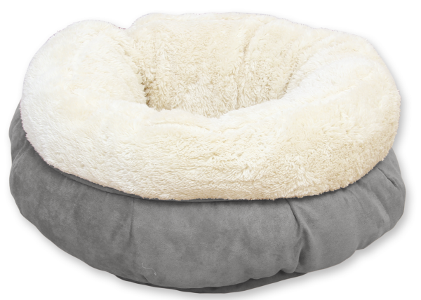 AFP Lambswool - Donut Bed Grau