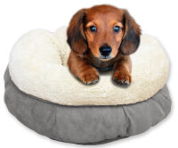 AFP Lambswool - Donut Bed Grau