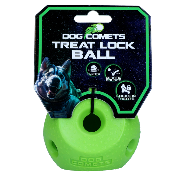 Dog Comets Treat Lock Ball grün