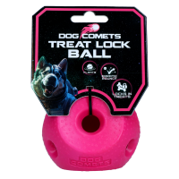 Dog Comets Treat Lock Ball Rosa