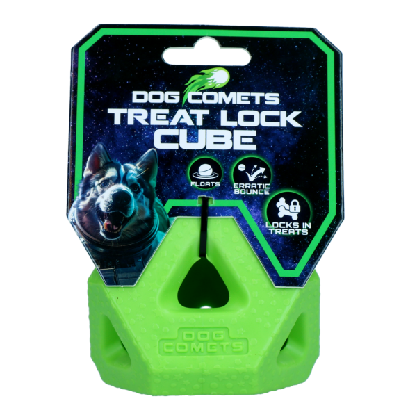Dog Comets Treat Lock Cube Grün