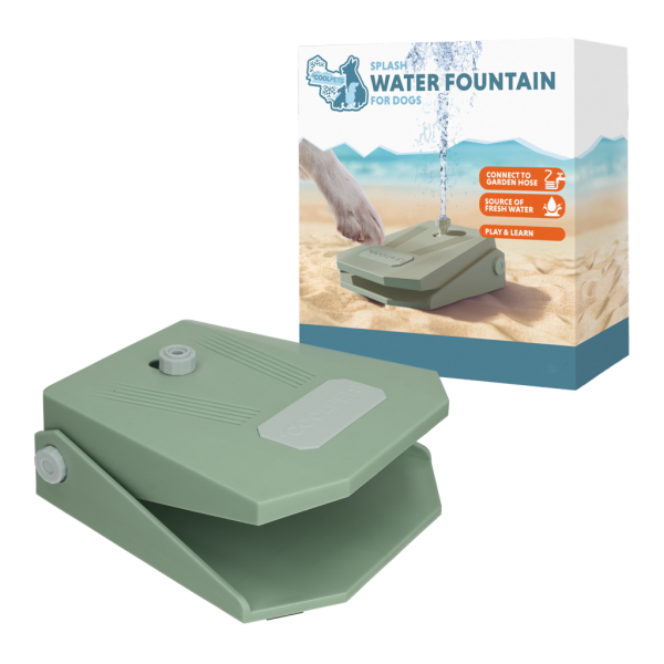 Coolpets Splash Water Fountain Olivgrün