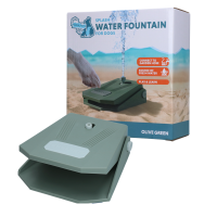 Coolpets Splash Water Fountain Olivgrün