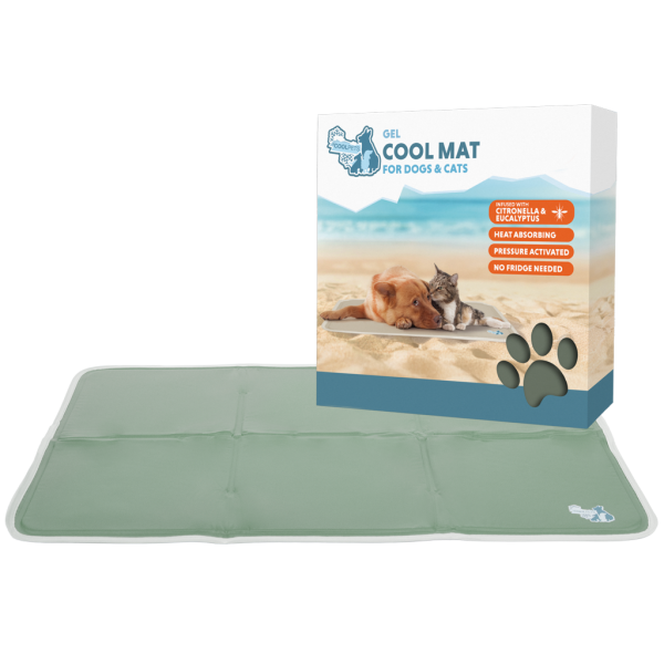 Coolpets Gel Cooling Mat Olivgrün L