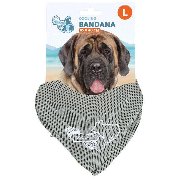 Coolpets Cooling Bandana Beige L
