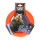Dog Comets UFO Ring Orange S