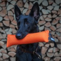 Hundespielzeug Beißwurst - Red / 30cm mit Handschlaufe