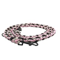 Paracord Führleine verstellbar - Petrol Black