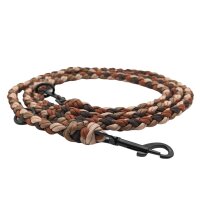 Paracord Führleine verstellbar - Olive Peach and Black