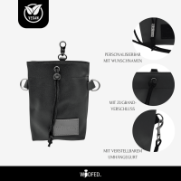 Leckerlibeutel Black Steel - Leckerlibeutel mit Wunschname & Spender
