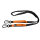 Jogging- & Wanderleine mit beidseitigem Griff, Bungee-Ruckdämpfer & Sicherheitskarabiner aus Nylon - Größe S: 120cm (max. 170cm)