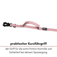 Nylon Tactical Führleine Dusty Rose - Leine 2.5m 3-fach verstellbar