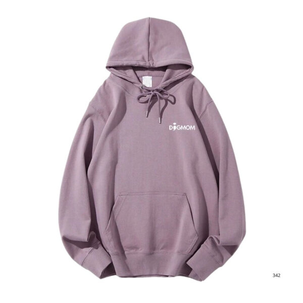 Hoodie Unisex Dogmom Flieder - S