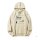 Hoodie Unisex Abstand halten Beige - 2XL