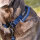 Nylon Tactical Halsband mit Griff Midnight Blue - ultraleicht - L 50-65cm | 5cm