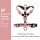 Y-Hundegeschirr 4fach-verstellbar mit Griff und Sicherheitsschnallen Dusty Rose - ultraleicht - XL