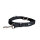 Nylon Classic Führleine Deep Black - 2,5m 3-fach verstellbar / Silber