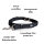 Nylon Classic Führleine Deep Black - 2,5m 3-fach verstellbar / Silber