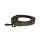 Nylon Classic Führleine Military Olive - 2,5m 3-fach verstellbar mit Kurzführgriff / Silber