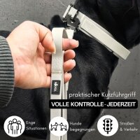Führleine WOOFLEX® Tactical verstellbar Desert Sand - 2.5m 3-fach verstellbar mit Froschkarabiner