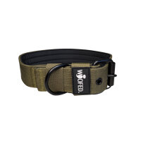 Nylon Classic Halsband Military Olive - XL 56-62cm | 5cm...