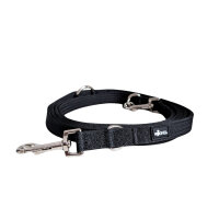 Nylon Classic Führleine Deep Black - 2,5m 3-fach...