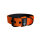 Nylon Classic Halsband Safety Orange - XL 56-62cm | 5cm / Silber