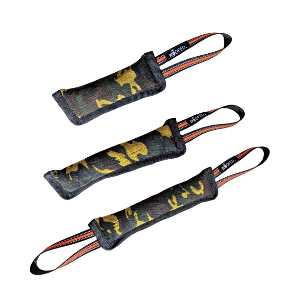 Hundespielzeug Beißwurst Camo - 30cm mit Handschlaufe