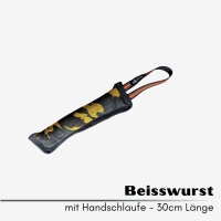 Hundespielzeug Beißwurst Camo - 30cm mit 2 Handschlaufen