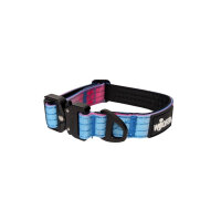 Nylon Tactical Halsband für kleine Hunde Pink Blue...