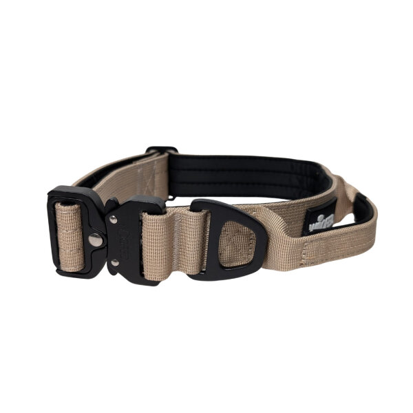 Nylon Tactical Halsband Desert Tan - ultraleicht - S 33-42cm | 2,5cm