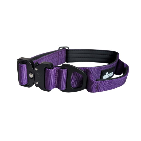 Nylon Tactical Halsband Velvet Purple - ultraleicht - L 46-65cm | 5cm