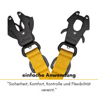 Nylon Tactical Führleine Sunset Yellow - Leine 2.5m 3-fach verstellbar