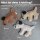 nachhaltiges Hundespielzeug 3er Set - Ella, Bruno & Kurt - Beige