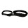 Nylon Retrieverleine verstellbar Deep Black
