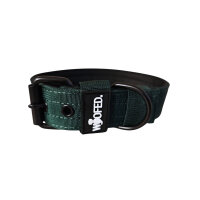 Nylon Classic Halsband Dark Green - XL 56-62cm | 5cm