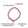 Woofchain Kettenhalsband aus Edelstahl Bordeaux - 46cm