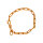 Woofchain Kettenhalsband aus Edelstahl Orange - 58cm