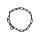 Woofchain Kettenhalsband aus Edelstahl Black - 42 cm