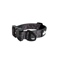 Nylon Tactical Halsband für kleine Hunde Black Camo - XS 25-32cm | 2,5cm ohne Griff