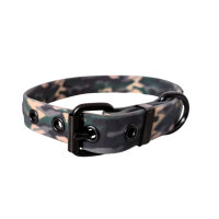 Halsband WOOFLEX® Classic verstellbar Woodland Camo - M 37-47cm 2,5cm