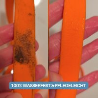Führleine WOOFLEX® Tactical verstellbar Sunset Orange - 2.5m 3-fach verstellbar mit Froschkarabiner & Kurzführgriff