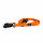 Führleine WOOFLEX® Tactical verstellbar Sunset Orange - 2.5m 3-fach verstellbar mit Froschkarabiner & Kurzführgriff